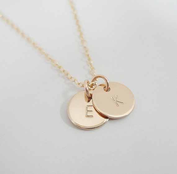 Gifts for Gold Lovers - Initial Necklace